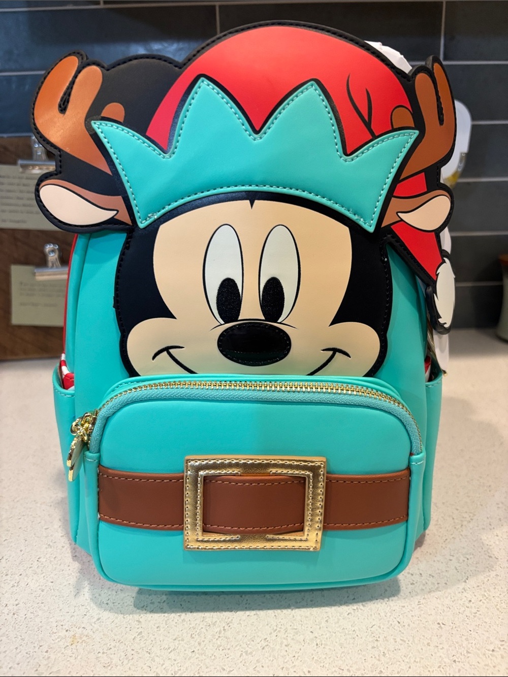 Mickey Reindeer Loungefly Light Up Backpack NWT